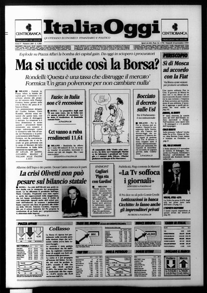 Italia oggi : quotidiano di economia finanza e politica